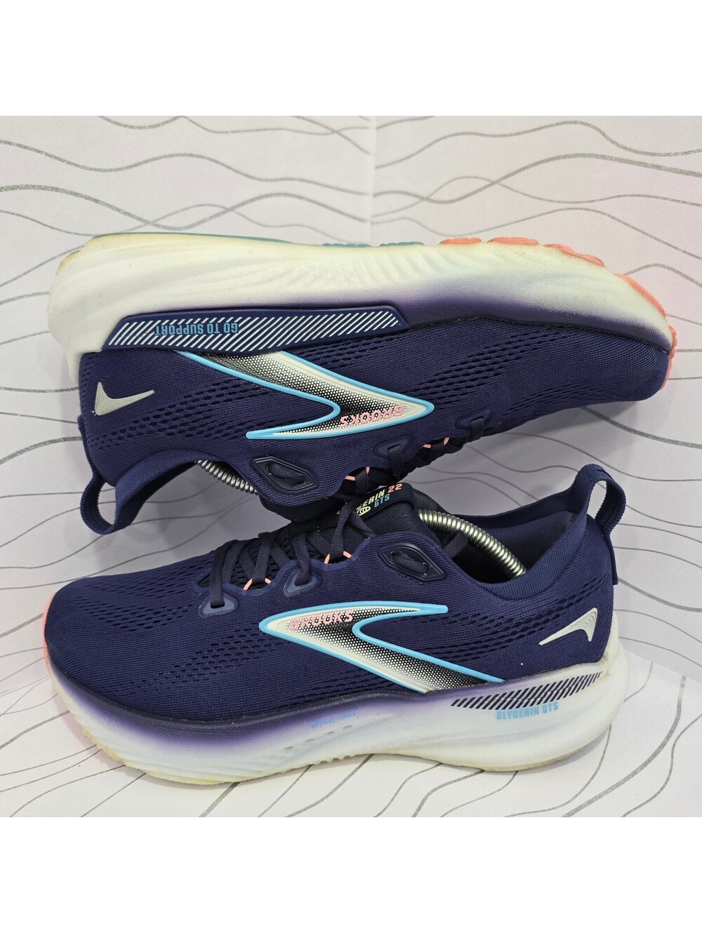 Brooks Glycerin GTS 22 mujer – Azul marino – US 9 Wide